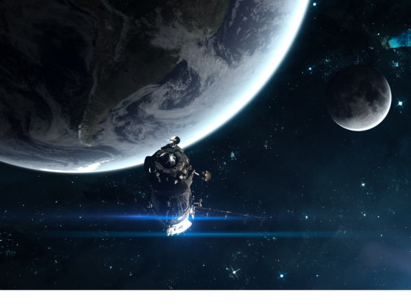 Confidee is approved by Terma. Picture of satellite in space with earth on distance.