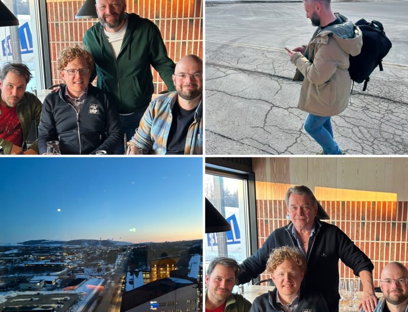 Janne Persson and Craig Haywood in Kiruna
